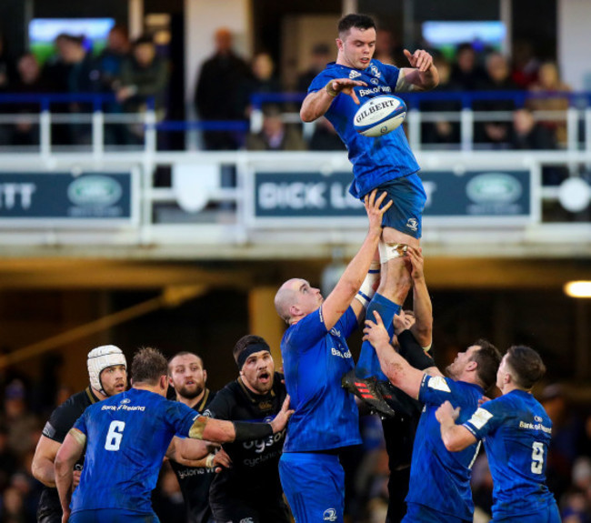 James Ryan claims a line out