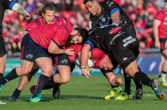 Kevin O&rsquo;Byrne and Dave Kilcoyne on the attack