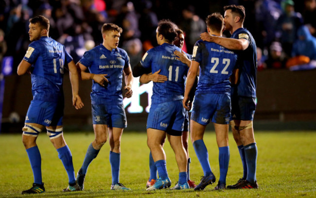 Ross Molony, Garry Ringrose, James Lowe, Jordan Larmour, Ross Byrne and Devin Toner