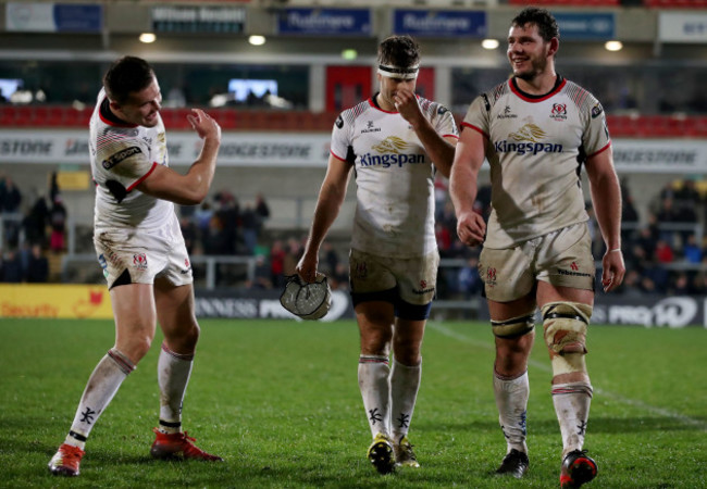 Jacob Stockdale, Louis Ludik and Marcell Coetzee