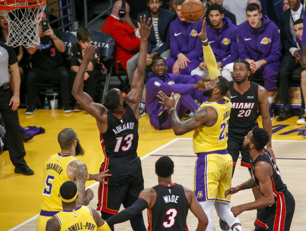 NBA: Los Angeles Lakers vs Miami Heat