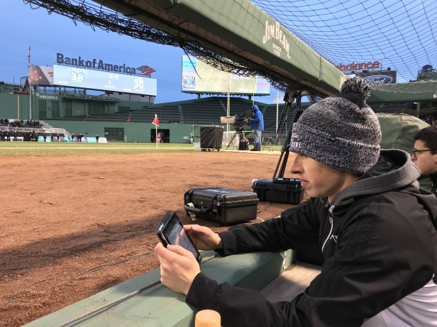 PH Live Tracking Data in Red Sox Dugout - Fenway Hurling Classic