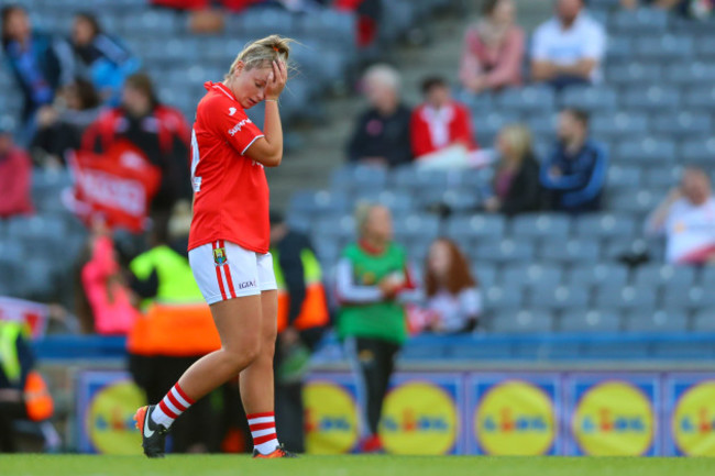 Saoirse Noonan dejected