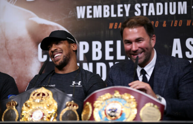 Anthony Joshua v Alexander Povetkin Press Conference - Wembley Stadium