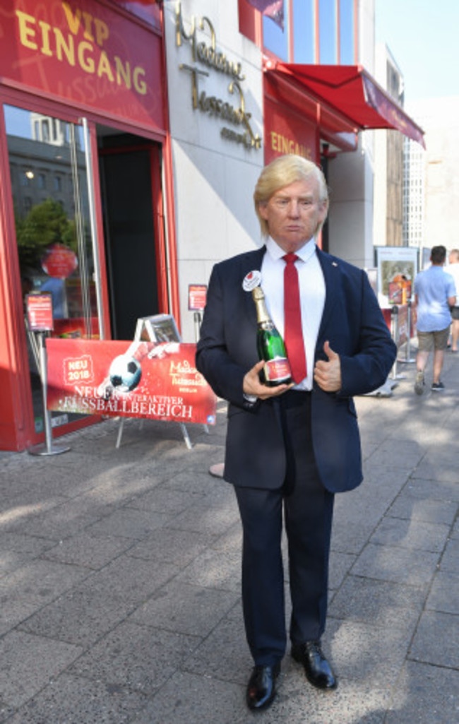 Live figure of Donald Trump at Madame Tussauds Berlin