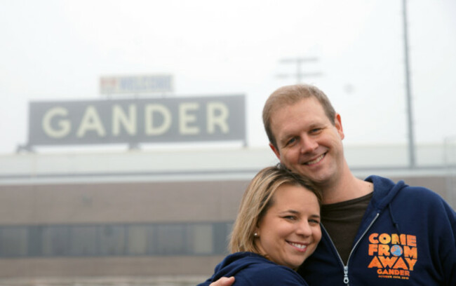 Writers Irene Sankoff and David Hein at Gander Airport Image 1
