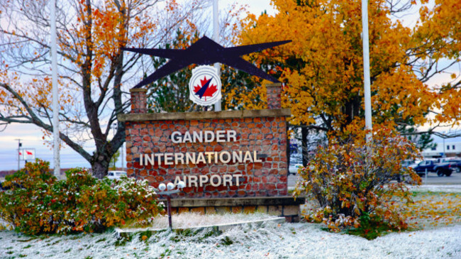 CFA Gander International Airport Sign -RT
