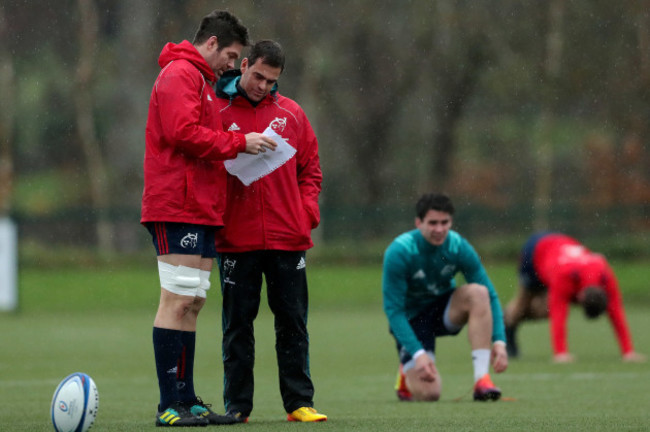 Johann van Graan with Billy Holland