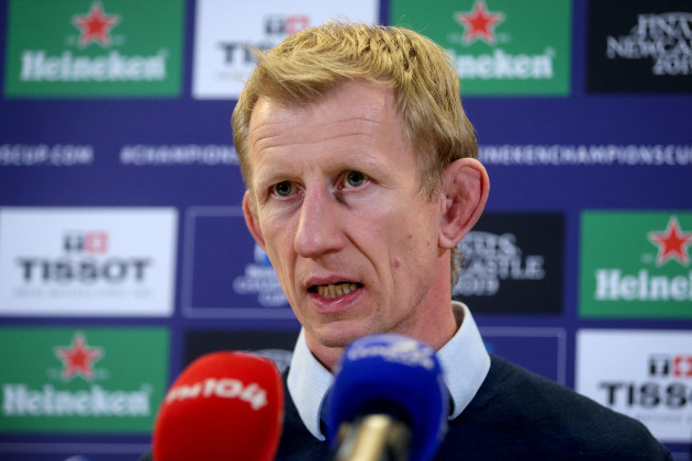 Leo Cullen during the press conference