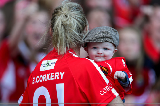 Briege Corkery and her son Tadhg