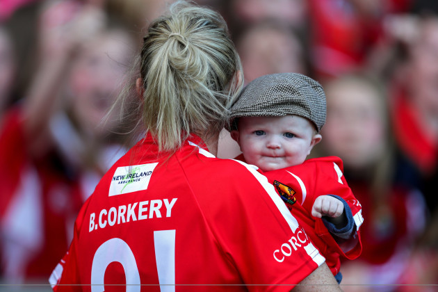 Briege Corkery and her son Tadhg