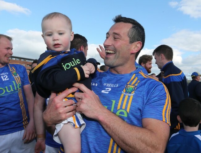 Ciaran and Fay Hyland celebrate at the final whistle