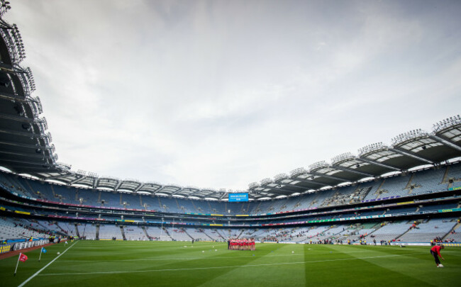 A view of Croke Park ahead of today's games