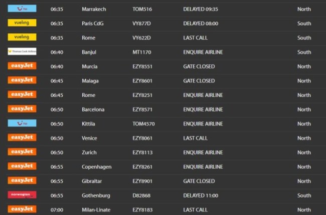 gatwick airport departures