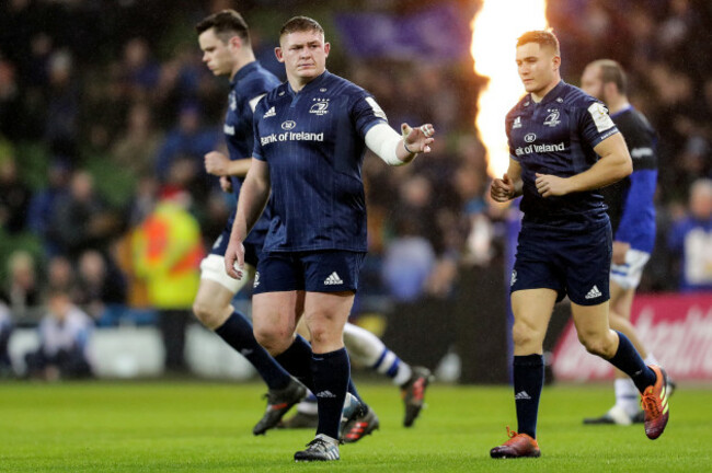 Tadhg Furlong takes onto the pitch