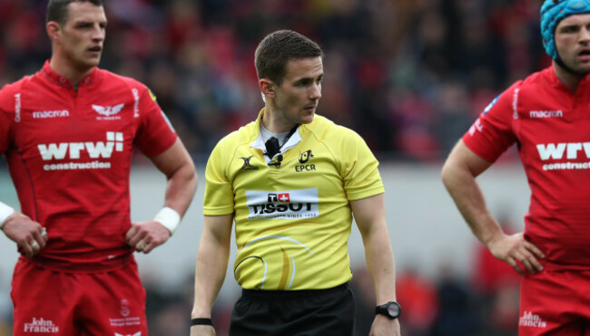 referee Luke Pearce