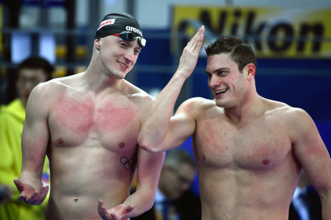 Shane Ryan with Simone Sabbioni after the race