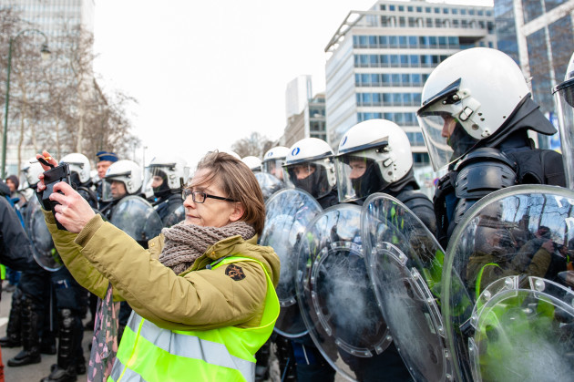 Belgium: Yellow Vests Demonstration In Brussels