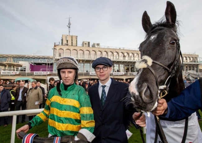 Mark Walsh and Joseph O'Brien celebrate winning the race with Le Richebourg