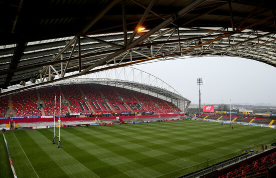 A view of Thomond Park ahead of the game