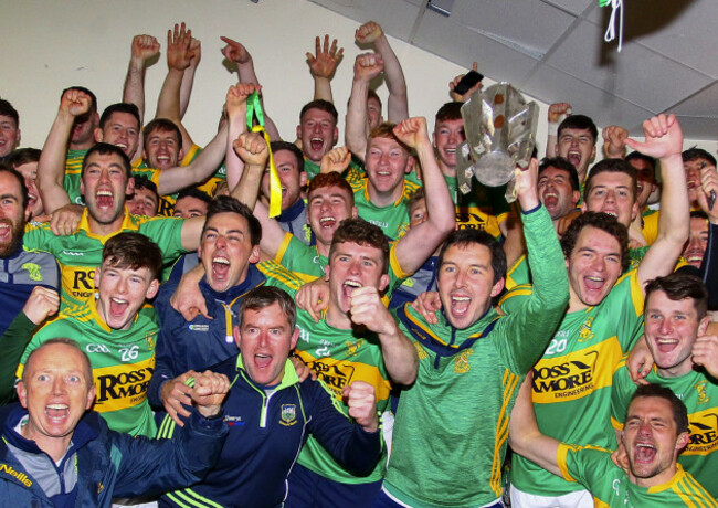 John Devane celebrates with his players