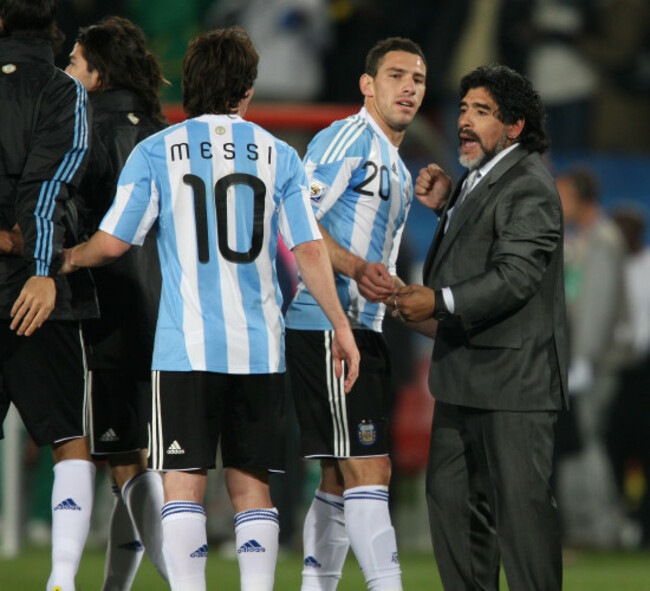 Soccer - 2010 FIFA World Cup South Africa - Group B - Argentina v Nigeria - Ellis Park
