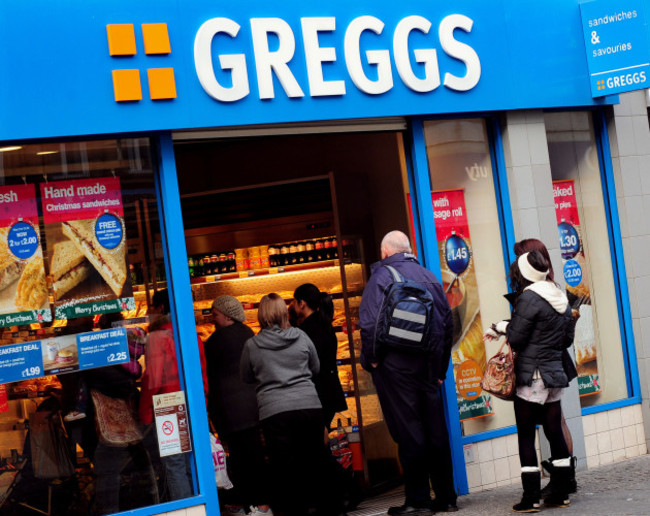 Greggs sales hit by weather