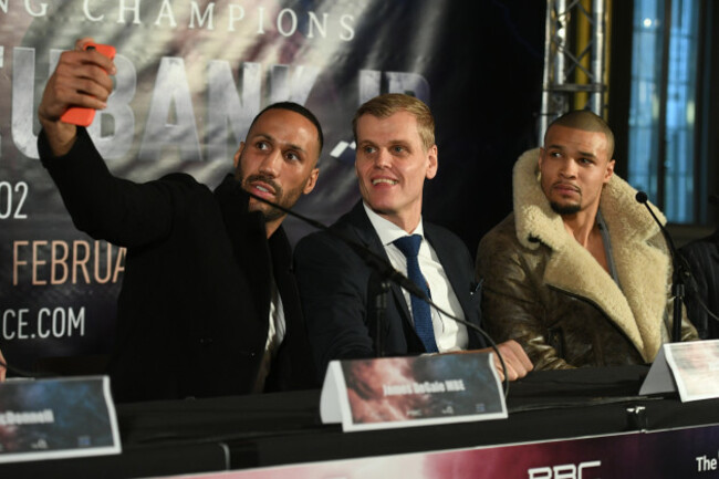 James DeGale and Chris Eubank Jr Press Conference - Hotel Cafe Royal