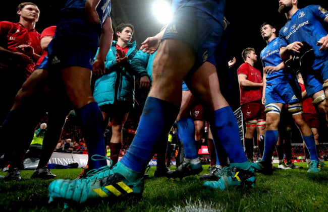 Joey Carbery applauds off Leinster