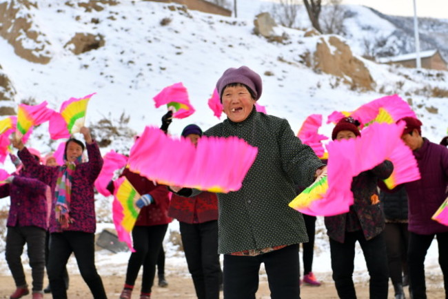 CHINA-SHANXI-RURAL LIFE-POVERTY ALLEVIATION-CHOIR (CN)