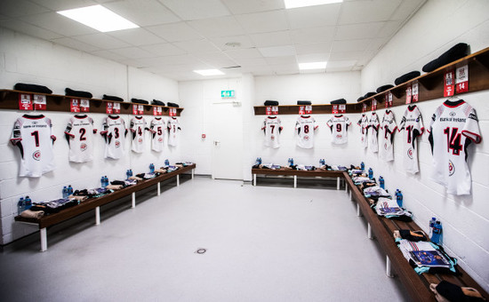 A general view of the Ulster changing room