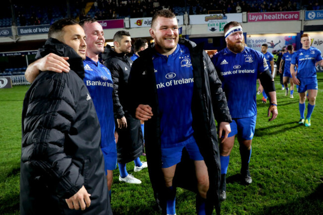 Jack McGrath celebrates after the game