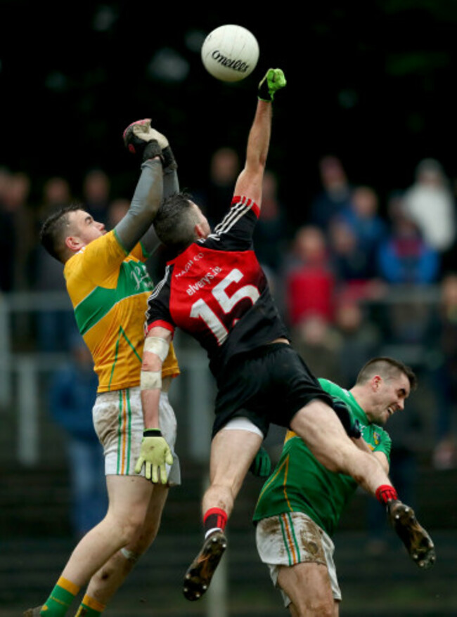 Diarmuid McKiernan and Paddy Maguire with Evan Regan