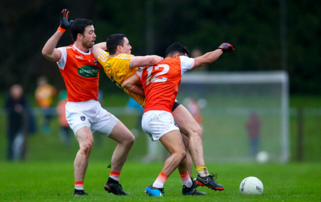 Declan Lynch with Aidan Forker and Jemar Hall
