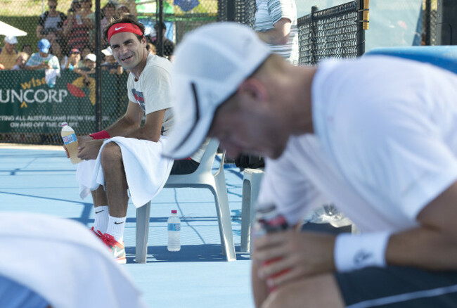 Tennis - Roger Federer Practice Session and Press Conference - Brisbane