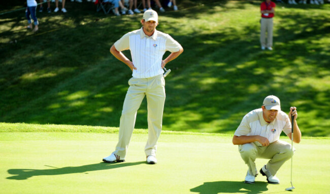 Golf - 37th Ryder Cup - USA v Europe - Practice Day Two - Valhalla Golf Club