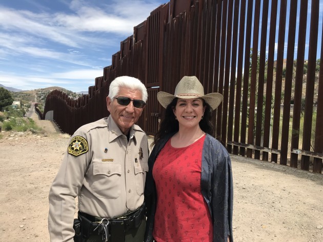THE WALL USA MEXICO Sile and Sheriff Tony Estrada in Nogales - Copy