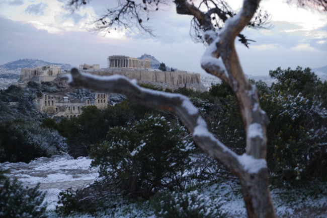 Greece Snow