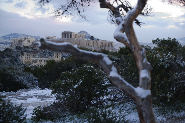 Greece Snow