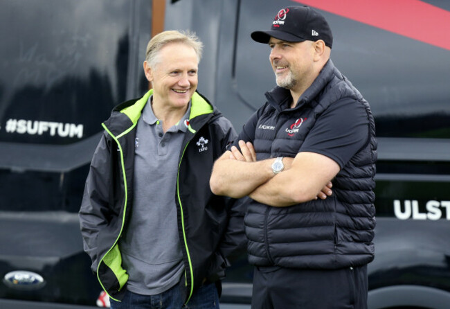 Dan McFarland with Joe Schmidt