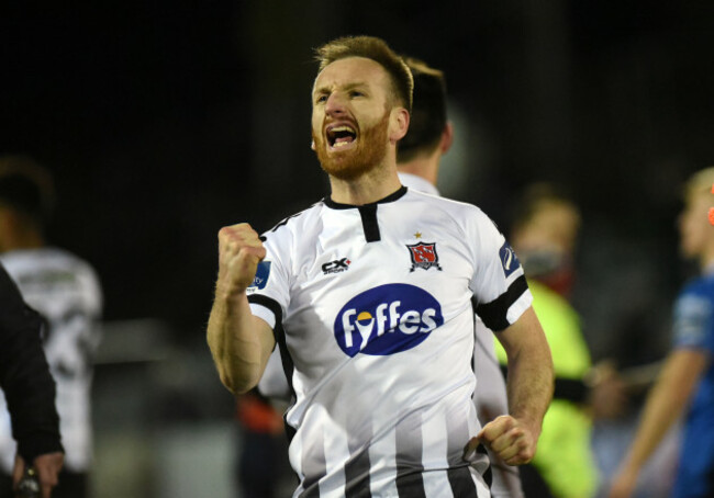 Stephen O’Donnell celebrates at full time