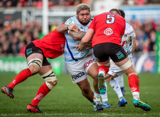 Marcell Coetzee and Kieran Treadwell with Ben Tameifuna