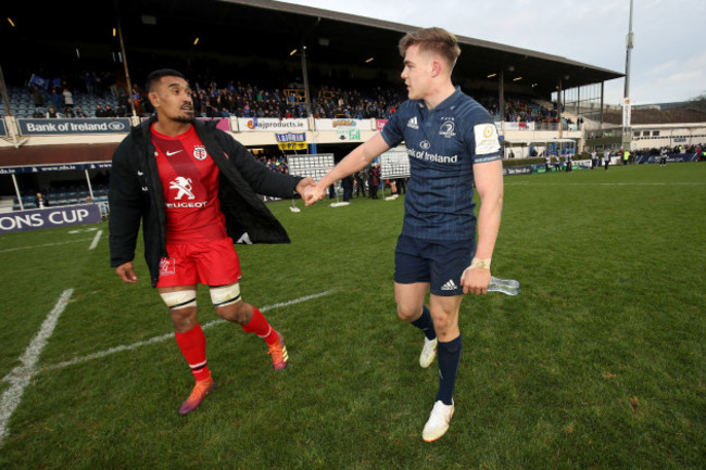 Jerome Kaino and Garry Ringrose after the game