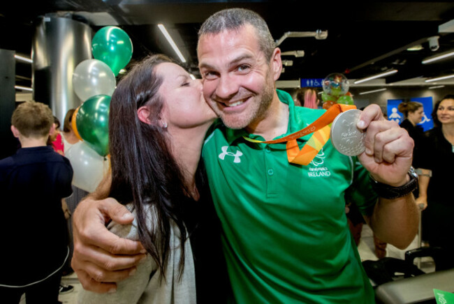 Colin Lynch with his partner Sue Moss