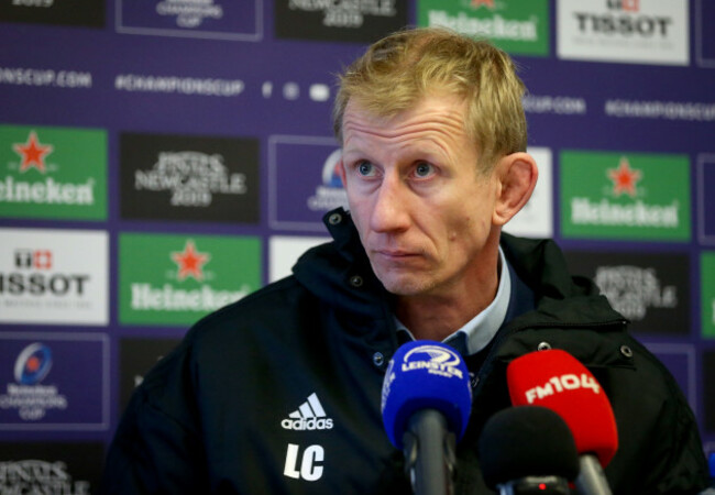 Leo Cullen during the press conference