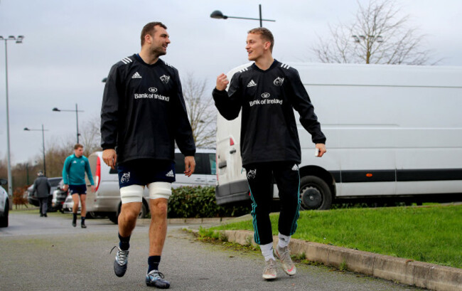 Tadhg Beirne and Mike Haley