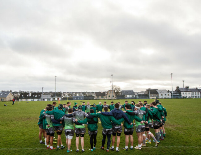 A view of Connacht training