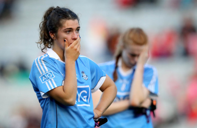 Niamh Collins dejected