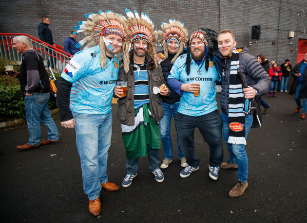 Exeter Chiefs fans before the game