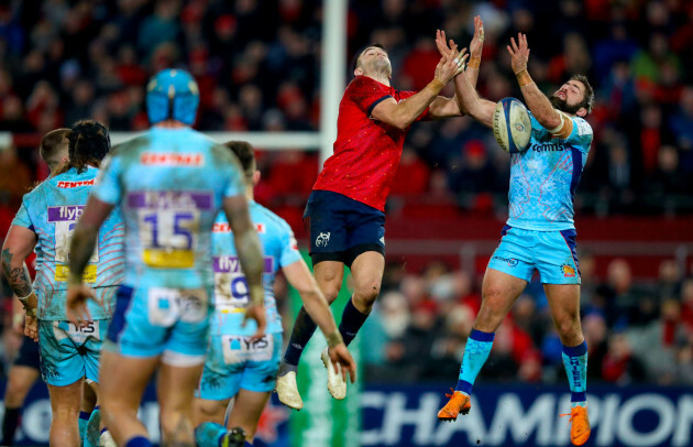 Conor Murray with Santiago Cordero